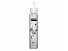 Load image into Gallery viewer, Pentart Glitter Pen Silver