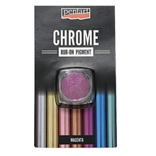 Load image into Gallery viewer, Pentart Chrome Effect Rub On Pigment, Magenta