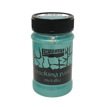 Load image into Gallery viewer, Pentart Cracking Paste, Silvery Turquoise, Metallic