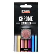 Load image into Gallery viewer, Pentart Rub-On Chrome Effect Pigment, Rose Gold