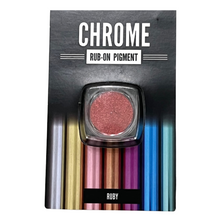Load image into Gallery viewer, Pentart Chrome Effect Rub On Pigment, Ruby