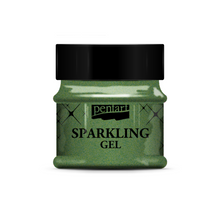 Load image into Gallery viewer, Pentart Sparkling Gel Transparent Thorn Gold