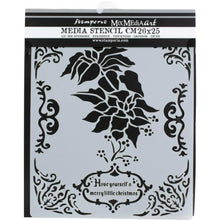 Load image into Gallery viewer, Poinsettia, Winter Tales Stencil by Stamperia, 7.9" x 9.8", Packaging front