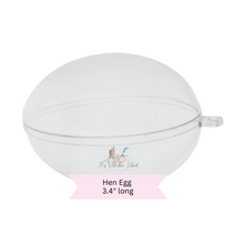 Load image into Gallery viewer, Clear Plastic Egg Ornament
