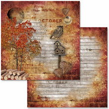 Load image into Gallery viewer, Sweet Autumn Mini Scrapbook Set by Decoupage Queen, 12" x 12", page 1 of 12