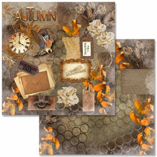 Load image into Gallery viewer, Sweet Autumn Mini Scrapbook Set by Decoupage Queen, 12" x 12", page 4 of 12