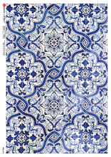 Load image into Gallery viewer, Tiles 0040 by Paper Designs Washipaper, Blue Tile