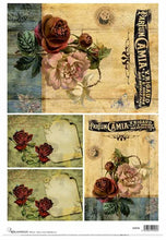 Load image into Gallery viewer, Calambour Italy Vintage Roses Rice Paper by
