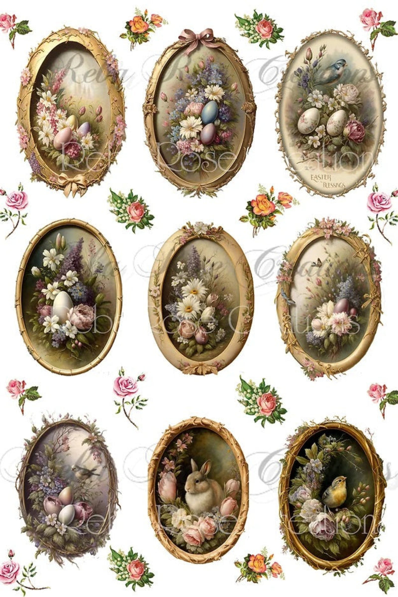 Egg Frames Rice Paper by Reba Rose Creations – My Victorian Heart