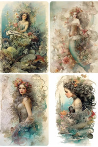 Mermaid Dreams Rice Paper by Reba Rose Creations