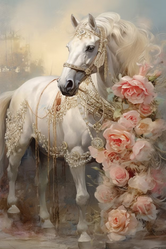 A Shabby Western Horse Rice Paper by Reba Rose Creations