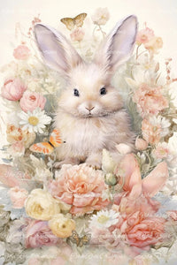 All is New Spring Bunny Rice Paper by Reba Rose Creations