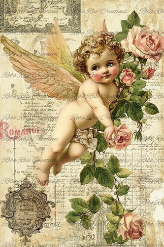 Romance Rice Paper by Reba Rose Creations