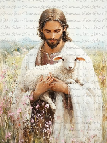 Lamb of God Rice Paper by Reba Rose Creations