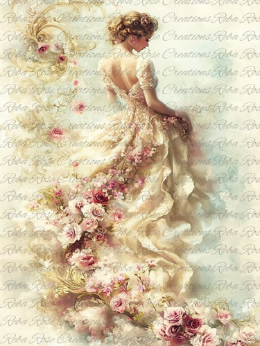 A Trail of Beauty Rice Paper by Reba Rose Creations