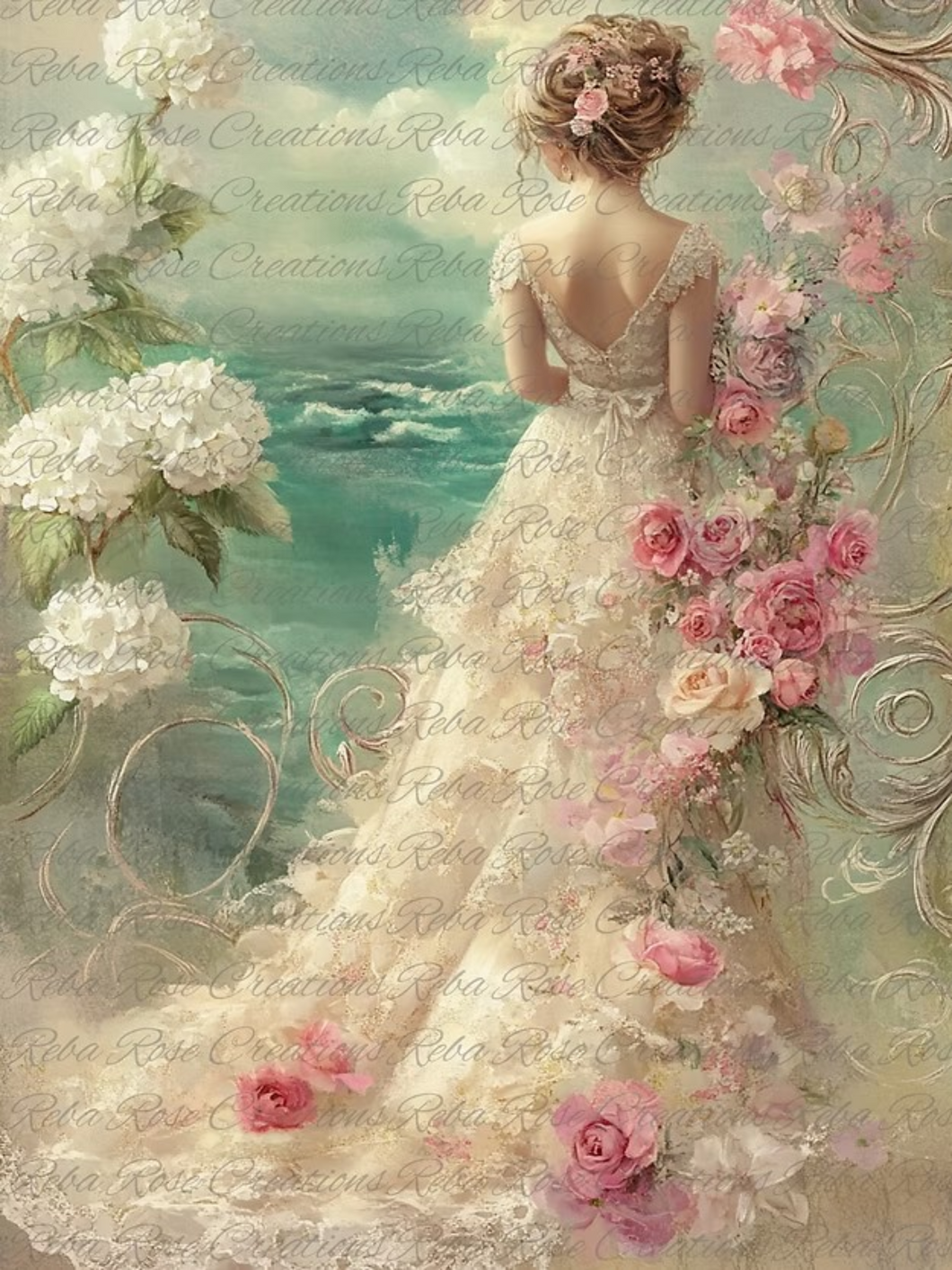 The Honeymoon Rice Paper by Reba Rose Creations