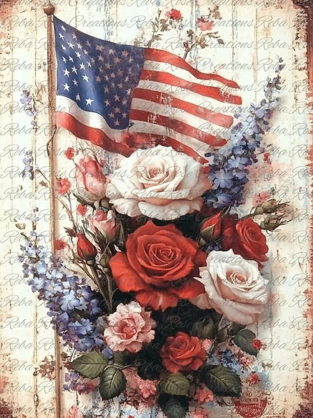 In Memory Of Rice Paper by Reba Rose Creations