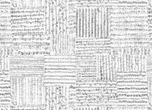 Music Notes Masterboard Decoupage Paper by Roycycled Treasures