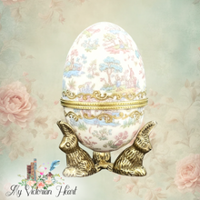Load image into Gallery viewer, Brass Egg Stand/Holder, Rabbit, 2.125"