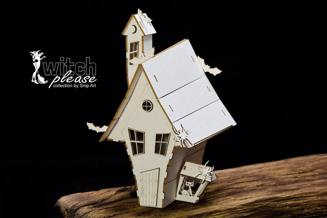 SnipArt Witch Please - Haunted House 3D Chipboard