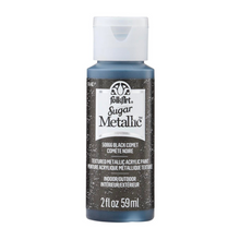 Load image into Gallery viewer, FolkArt Sugar Metallic paint bottle with black label on a white background