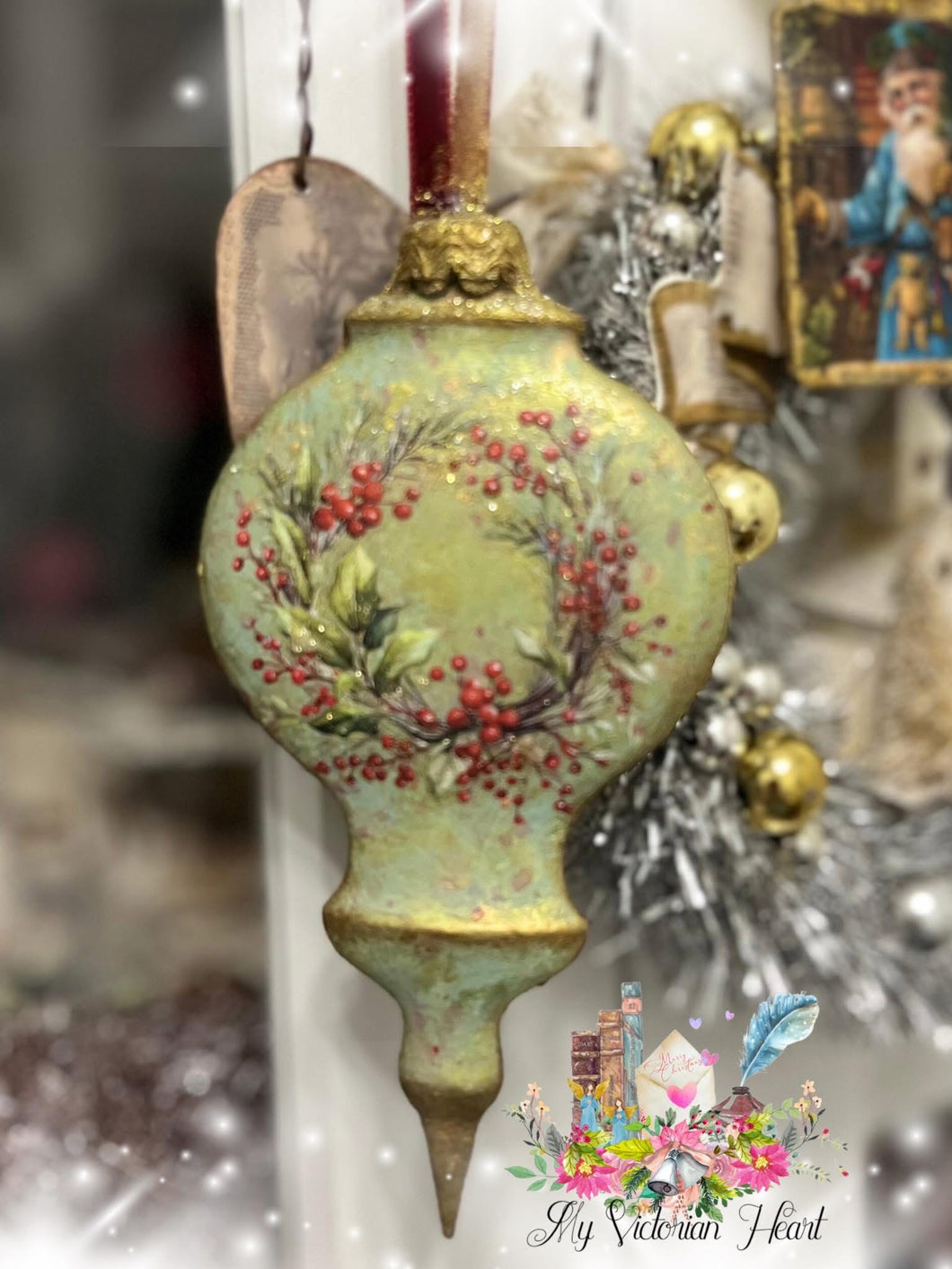 Spirit of Christmas Ornament by My Victorian Heart  