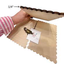 Load image into Gallery viewer, Scalloped Wooden Craft Blanks 5 x 7 inches