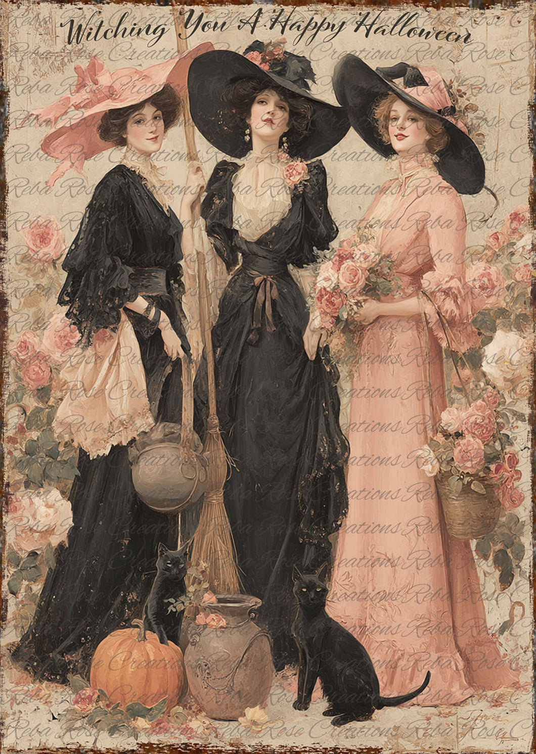 Witching You Rice Paper by Reba Rose Creations