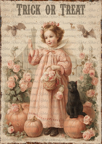 Trick or Treat Rice Paper by Reba Rose Creations