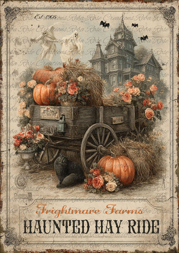 Frightmare Farms Rice Paper by Reba Rose Creations