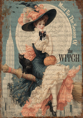 Season of the Witch Rice Paper by Reba Rose Creations