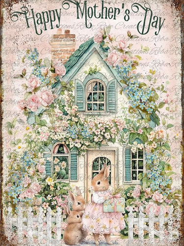 Happy Mother's Day Rice Paper by Reba Rose Creations