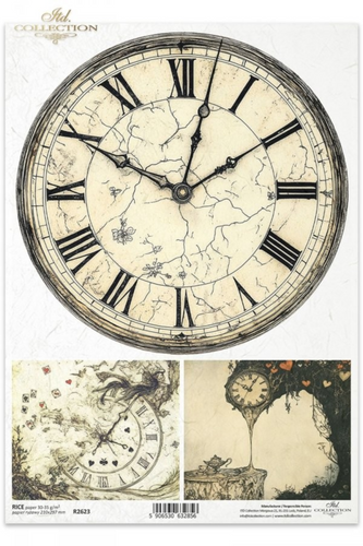 Alice's Magic Journey in Time Rice Paper by ITD Collection, R2623