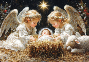 Angel Nativity Rice Paper by Reba Rose Creations – My Victorian Heart