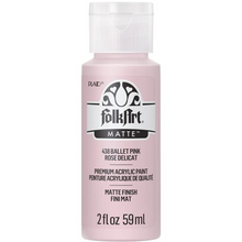 Load image into Gallery viewer, Bottle of FolkArt acrylic paint in ballet pink color on a white background