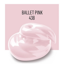 Load image into Gallery viewer, Ballet pink color swatch with shade number 438 on a light pink background