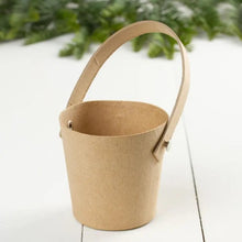 Load image into Gallery viewer, Round Paper Mache Basket with Handle