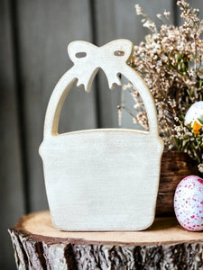 Rustic MDF Easter Basket Shelf Sitter