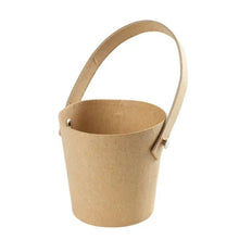 Load image into Gallery viewer, Round Paper Mache Basket with Handle