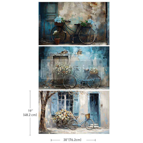 Bike Break Decoupage Tissue Paper Pack by Redesign with Prima