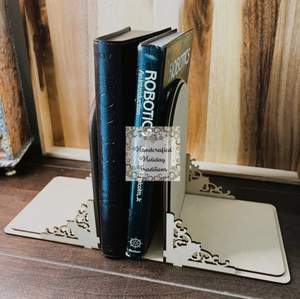 Handcrafted Holiday Traditions MDF Bookends Set