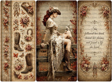 Load image into Gallery viewer, Followed Her Dreams - Bottle Panels Rice Paper by Reba Rose Creations