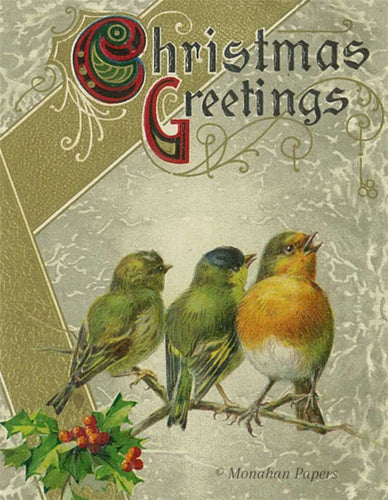 Chirping Christmas Greetings by Monahan Papers
