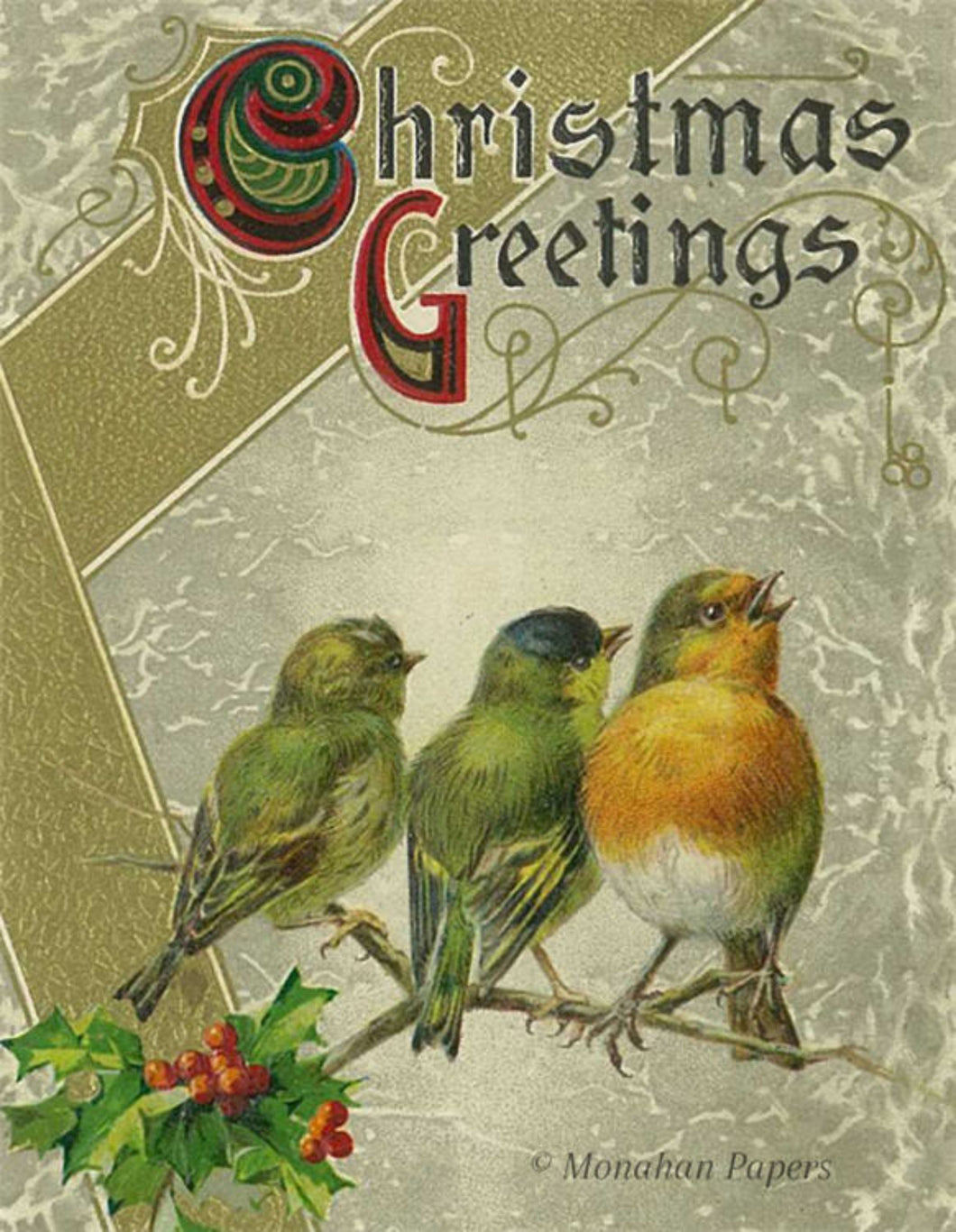 Chirping Christmas Greetings by Monahan Papers