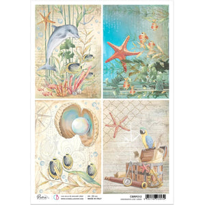 Underwater Cards Rice Paper by Ciao Bella