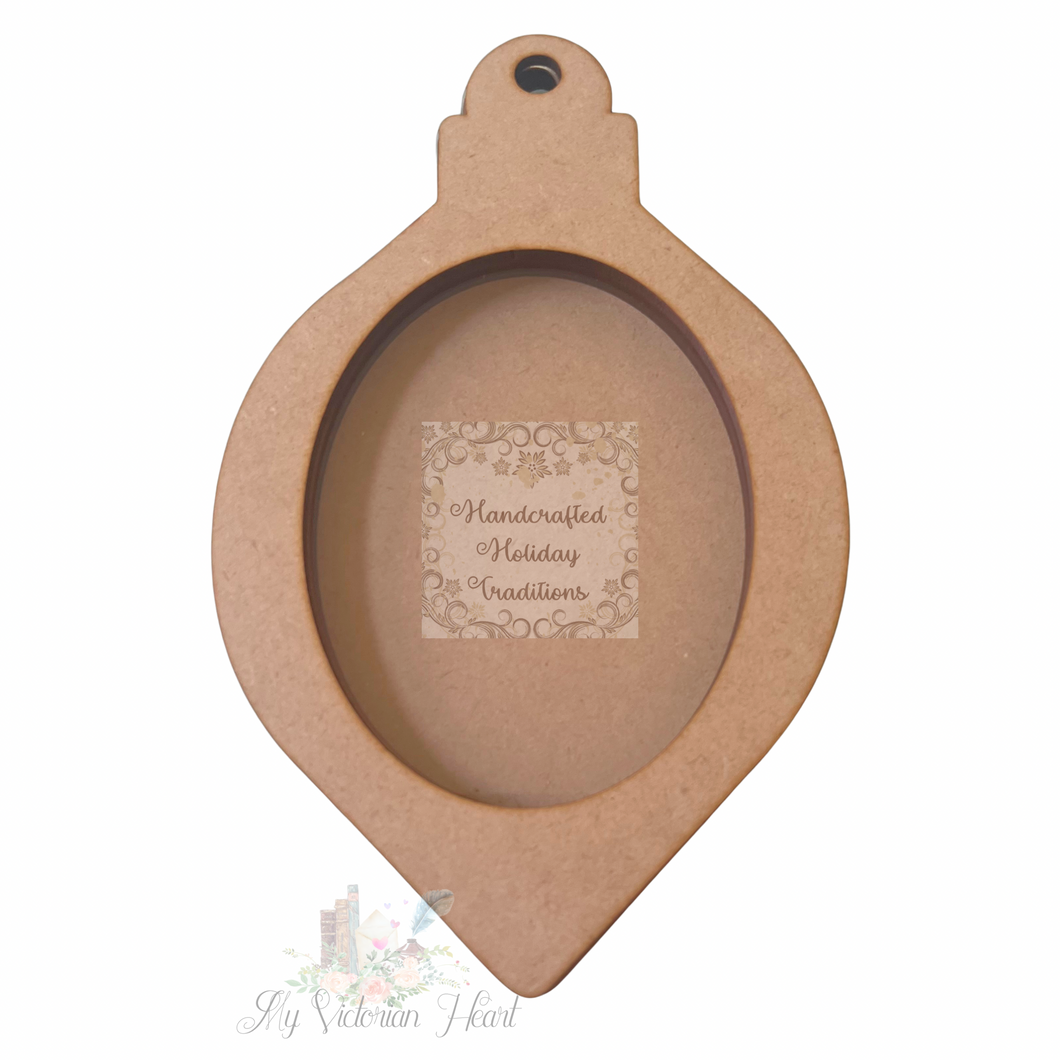 Handcrafted Holiday Traditions MDF Oval Shaker Ornament