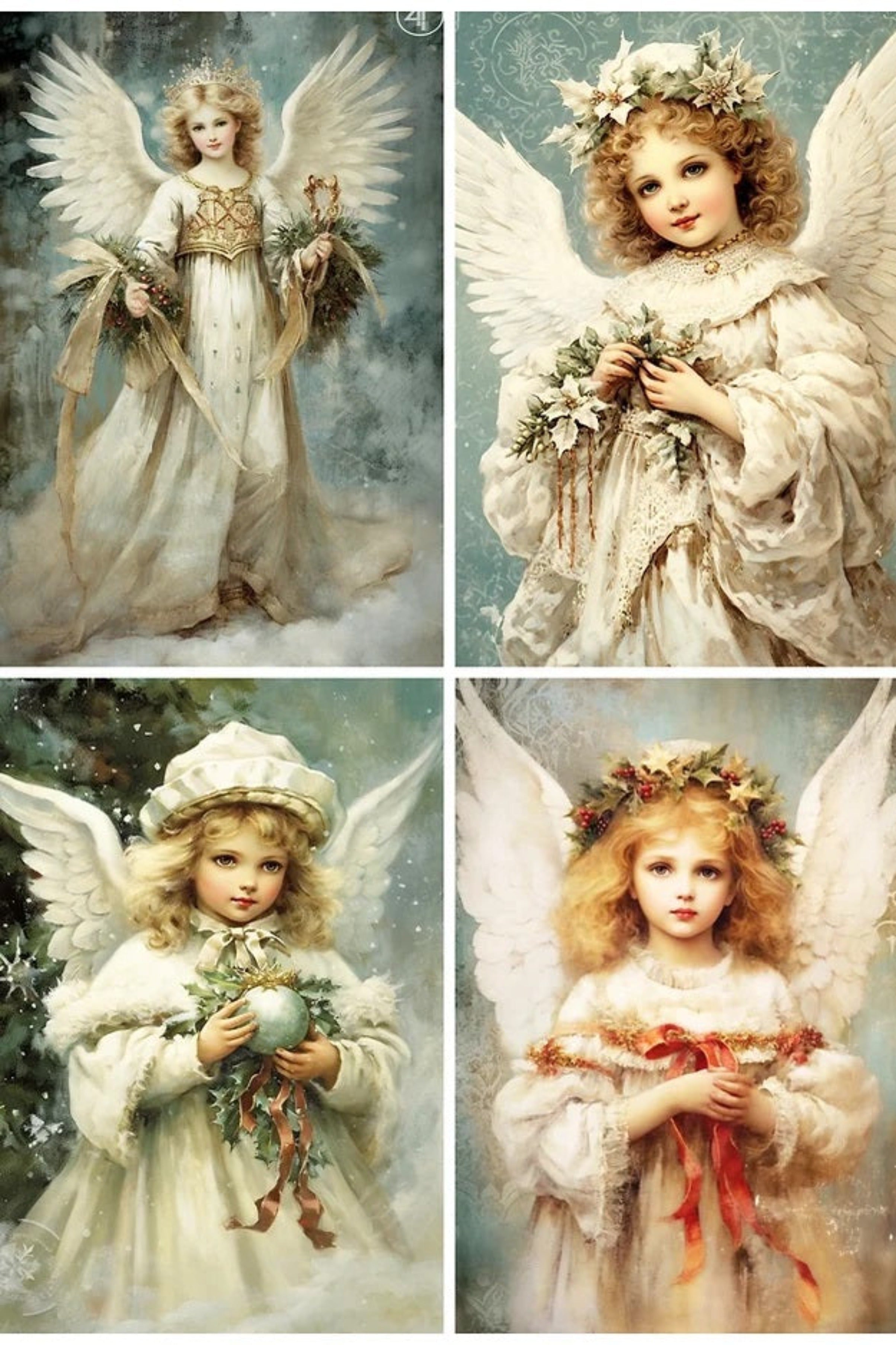 Child Angels Rice Paper by Reba Rose Creations – My Victorian Heart