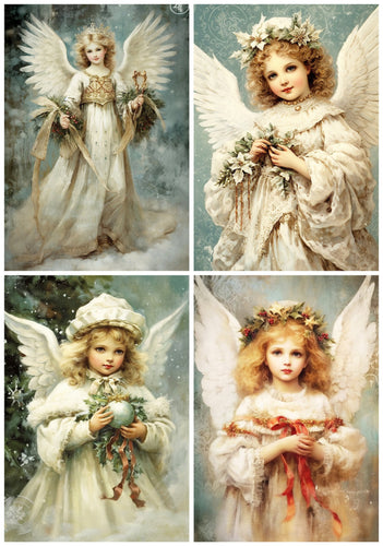 Child Angels Rice Paper by Reba Rose Creations