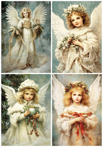 Child Angels Rice Paper by Reba Rose Creations