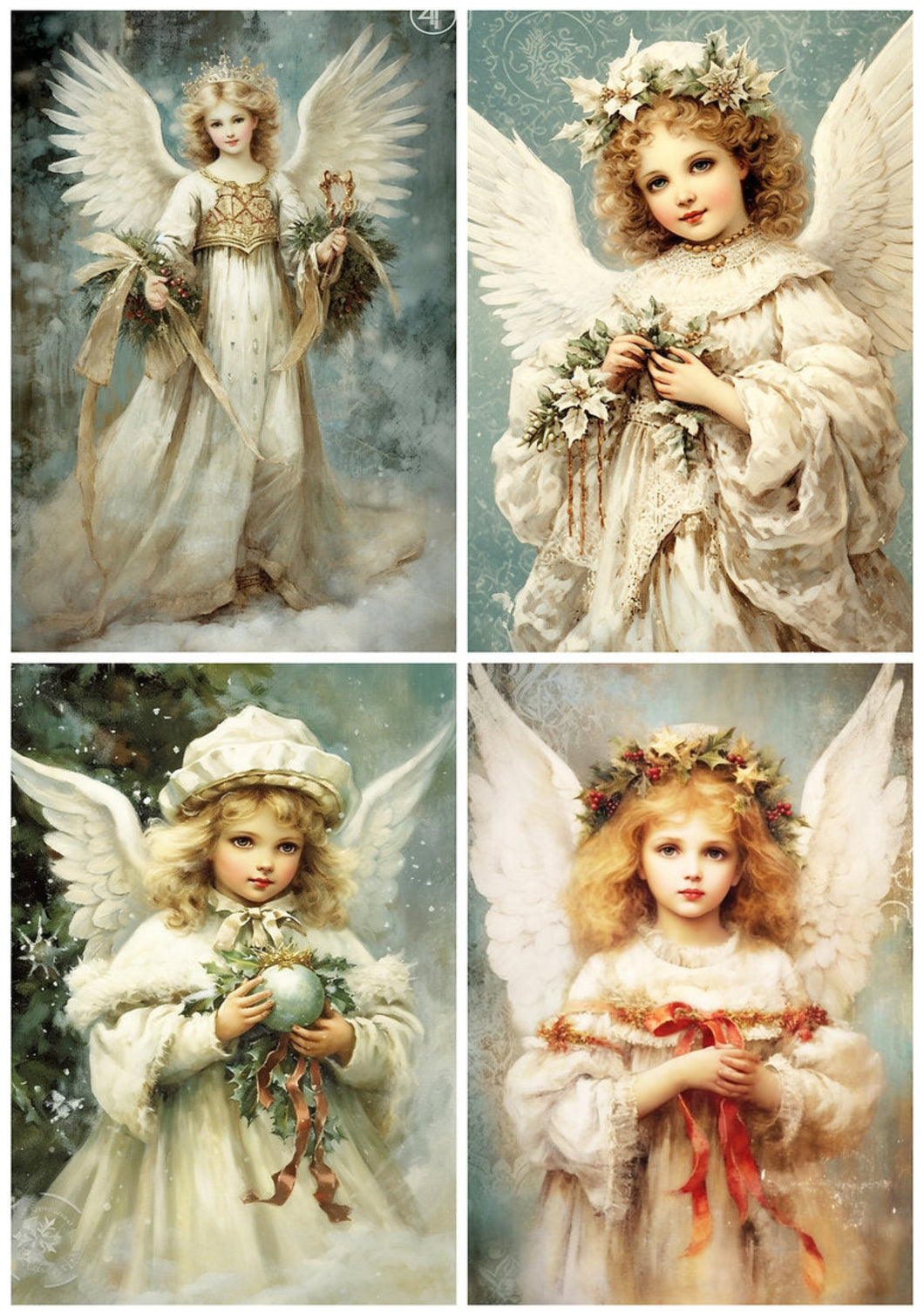 Child Angels Rice Paper by Reba Rose Creations